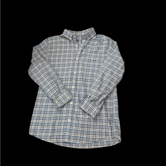 Vineyard Vines Kids blue and pink flannel button down L boys EUC preppy plaid - Picture 1 of 4
